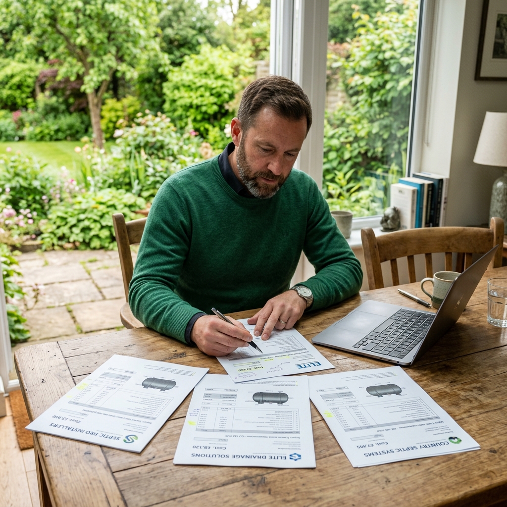 Comment Comparer les Devis de Fosse Septique Efficacement ?