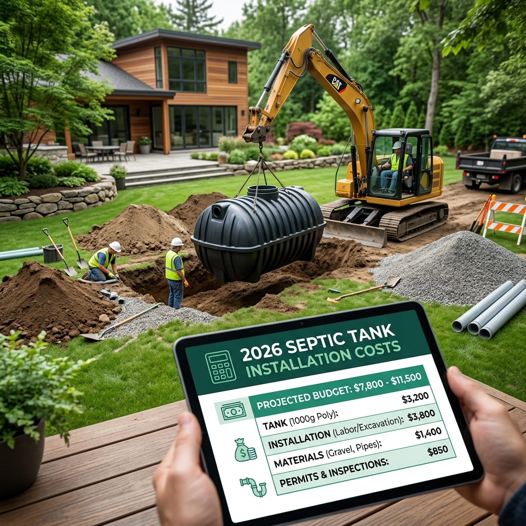 Prix Fosse Septique 2026 : Budget Complet et Exemples
